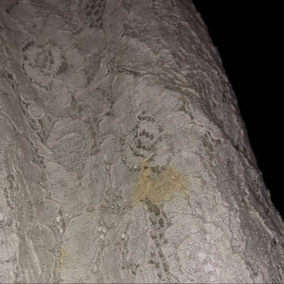 Cream Lace Forever 21 Lined Blazer, Front Pockets - Picture 3 of 11